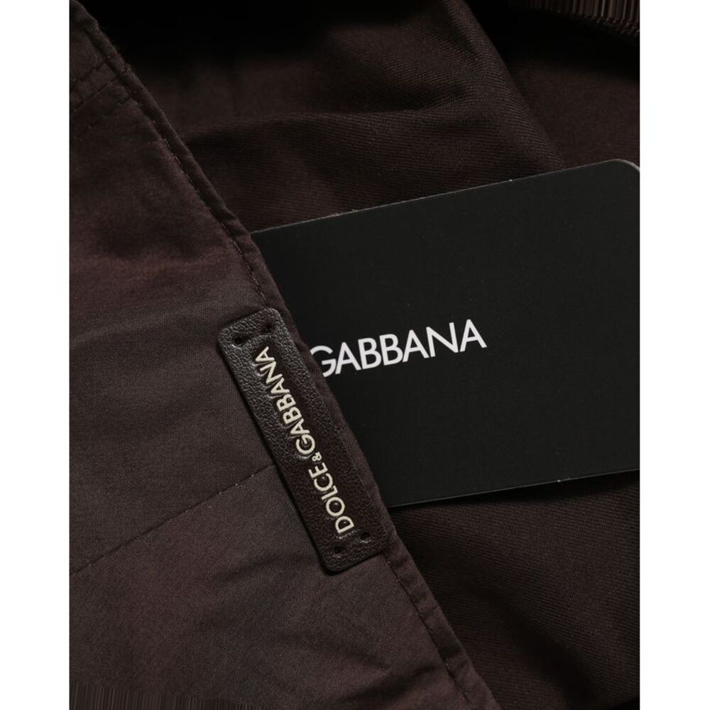 Dolce & Gabbana Men Brown Cotton Newsboy Capello Cabbie Men's Hat